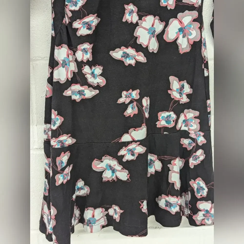 RTR Tanya Taylor Noemie Dress sz 6 floral printed long sleeve a-line knit